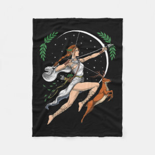 Artemis Greek Goddess Of Hunting Ancient Greece My Fleece Blanket