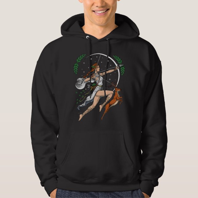 Artemis Greek Goddess Of Hunting Ancient Greece My Hoodie (Front)