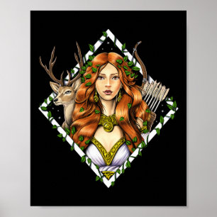 Artemis Greek Goddess Of Hunting Ancient Greece My Poster