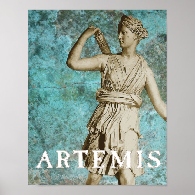 Artemis Greek Goddess Poster (Front)