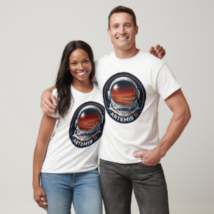 Artemis II Astronaut Mission Patch T-Shirt - Mars 