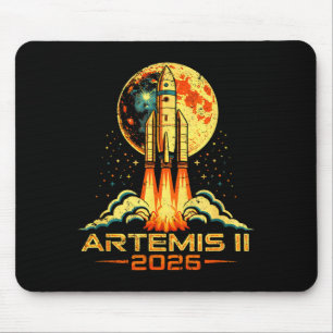 Artemis II Back to the Moon 2026 Gift for Men Mouse Pad