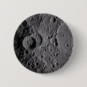 Artemis II Lunar Craters 6 Cm Round Badge