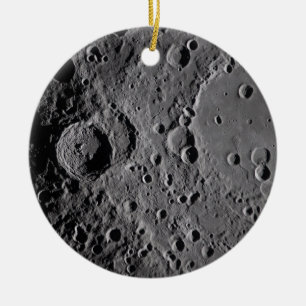 Artemis II Lunar Craters Ceramic Tree Decoration
