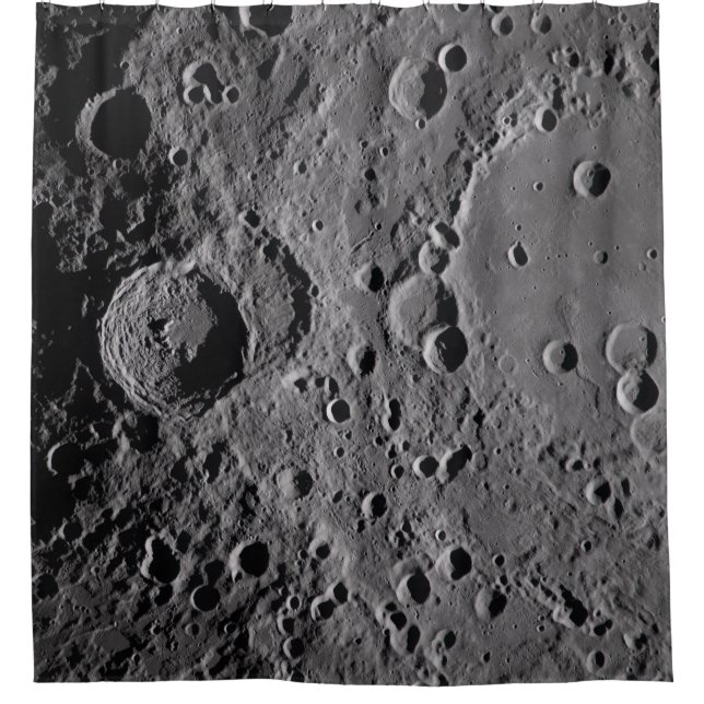 Artemis II Lunar Craters Shower Curtain (Front)