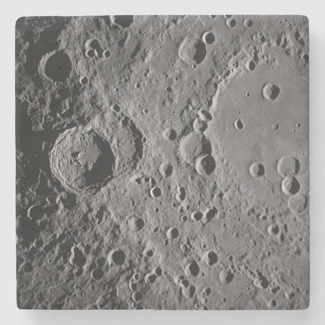 Artemis II Lunar Craters Stone Coaster (Front)