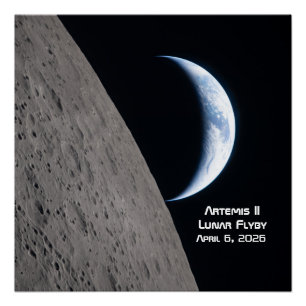 Artemis II Lunar Flyby Poster