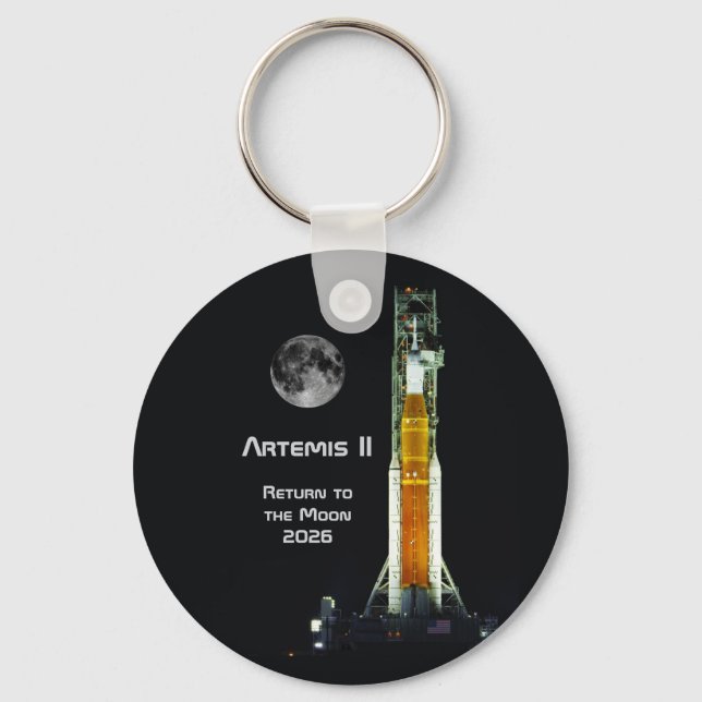 Artemis II Moon Mission Key Ring (Front)
