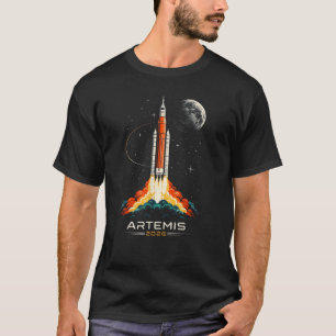Artemis II Space Rocket Launch Mission T-Shirt