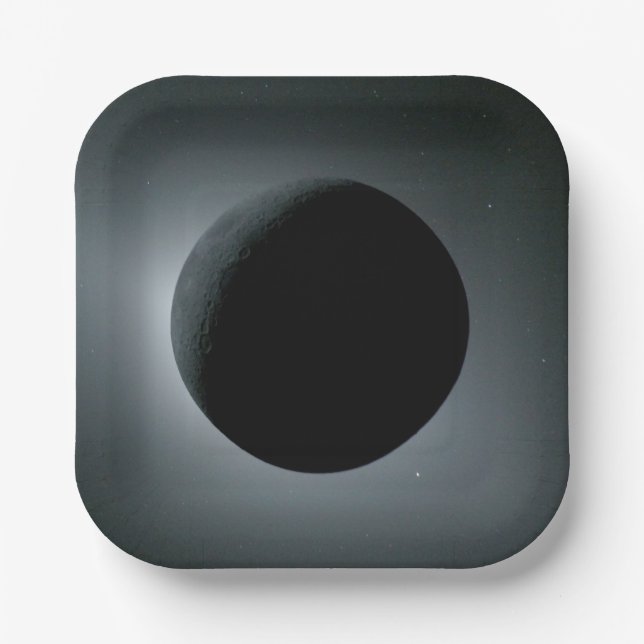 Artemis II Total Solar Eclipse Paper Plate (Front)
