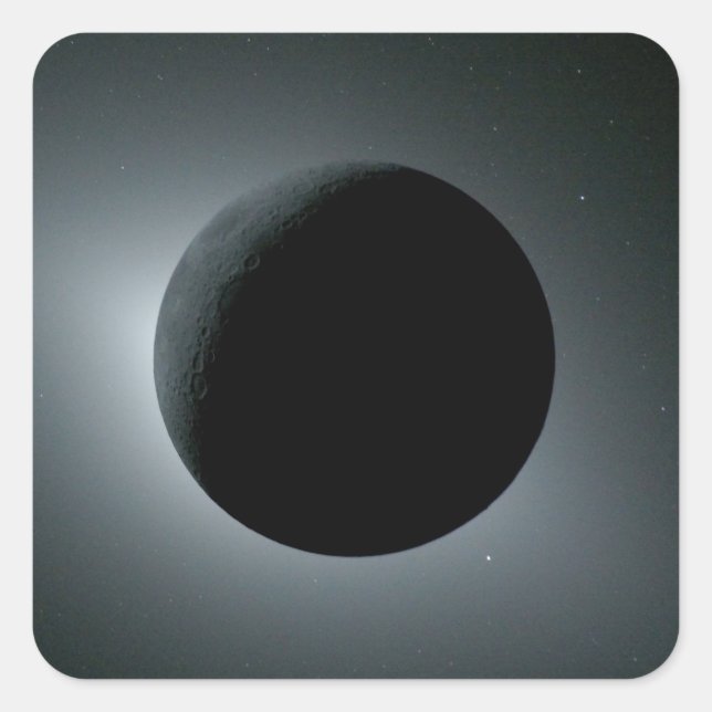 Artemis II Total Solar Eclipse Square Sticker (Front)