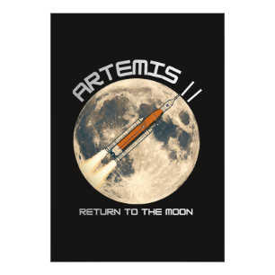 Artemis moon mission photo print