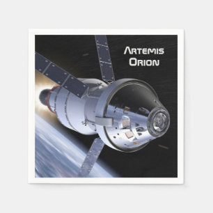 Artemis Orion SLS Moon Mission Napkin