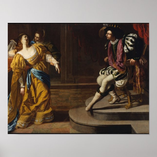 Artemisia Gentileschi Art Poster (Front)