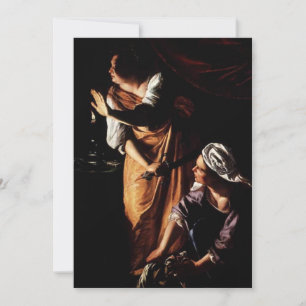 Artemisia Gentileschi - Judith and Her Maidservant Invitation
