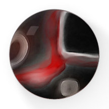 Arterial Motif: Abstract Black, White & Red