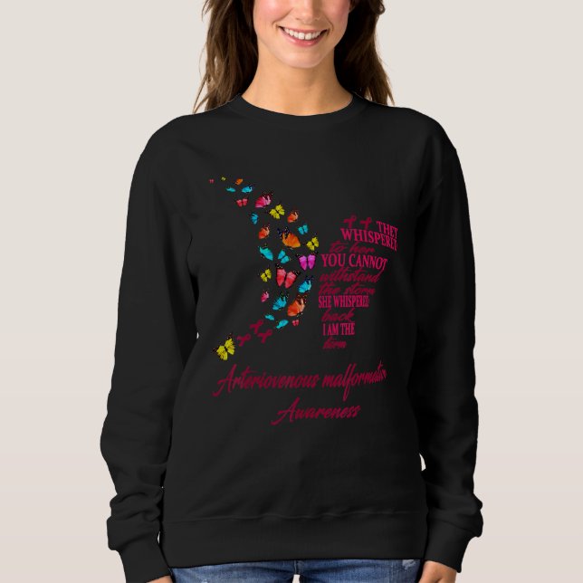 Arteriovenous Malformation Avm Warrior Im Fine Sweatshirt (Front)