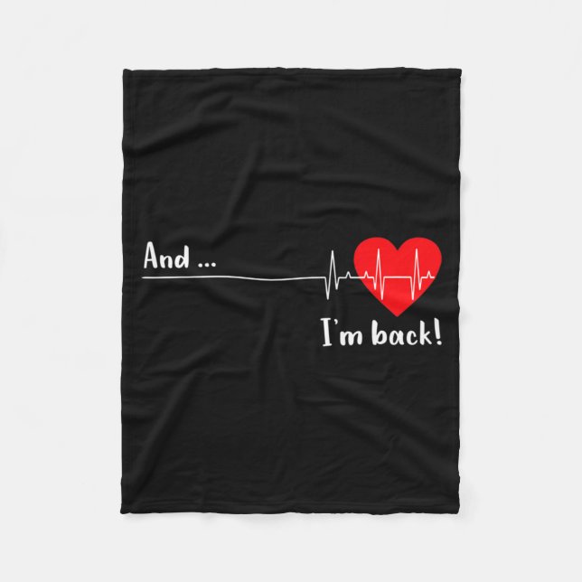 Artery Open, Heart Diseases Surgery Heartbeat  Fleece Blanket (Front)