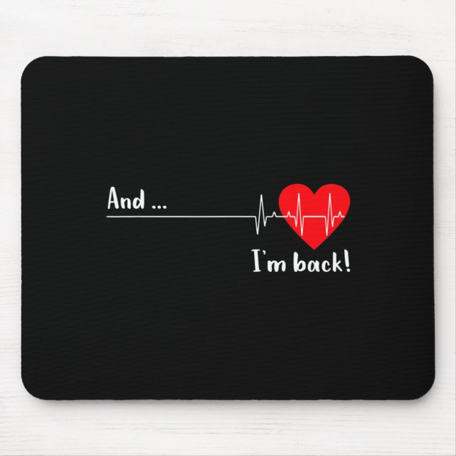 Artery Open, Heart Diseases Surgery Heartbeat  Mouse Pad (Front)