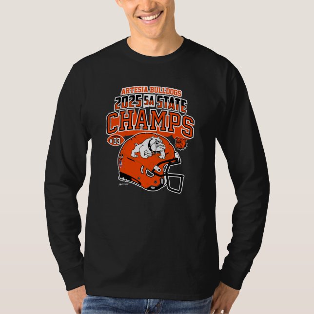 Artesia Bulldogs 2025 State Champs T-Shirt (Front)