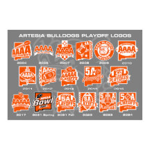 Artesia Bulldogs Football Playoff Logos