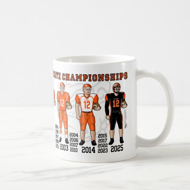 Artesia Bulldogs Football State Champ Uniforms Mug (Right)