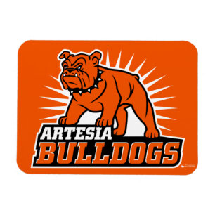 Artesia Bulldogs Primary Logo Flexible Magnet