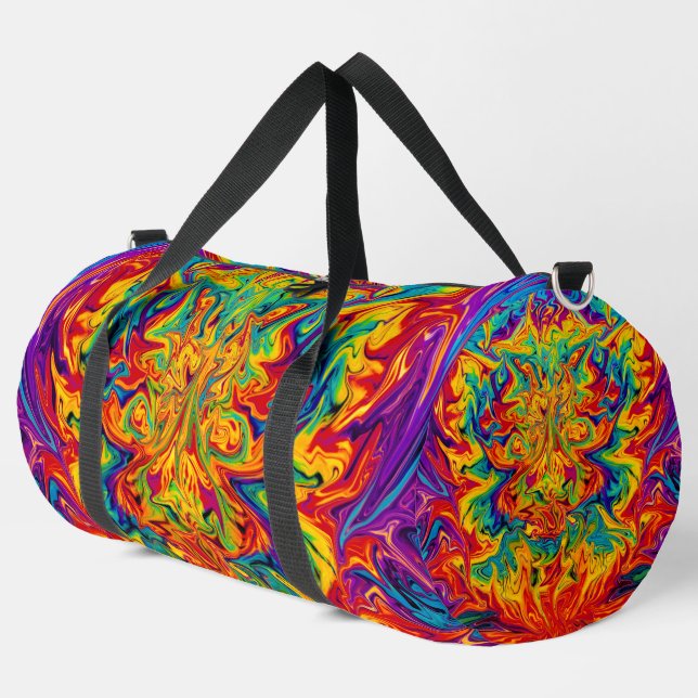 ARTFLOWS COLORS DUFFLE BAG (Left Corner)