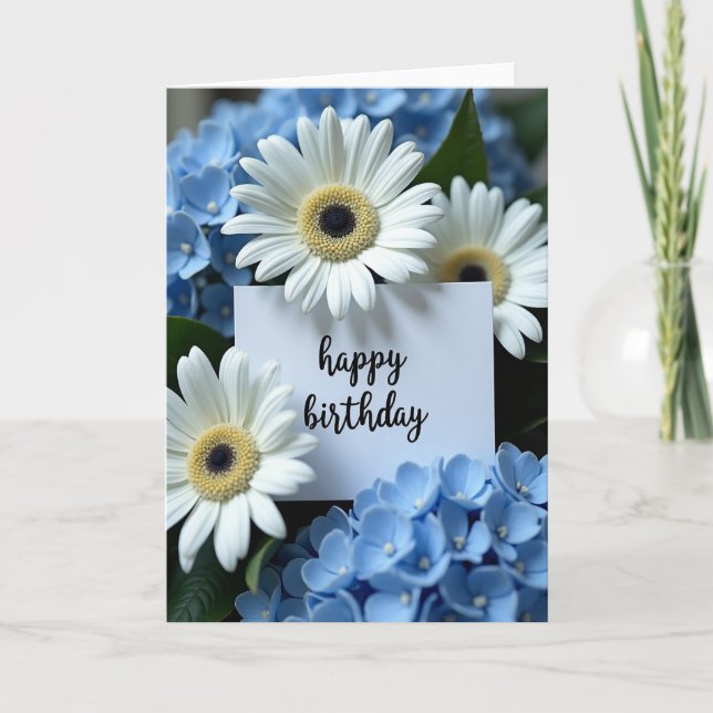Artful Bloom Birthday Card (Front)