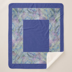 Artful border on your sherpa blanket