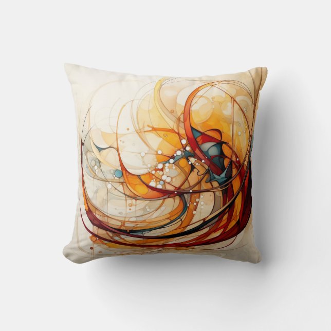 Artful Decorative Pillow  (Front)