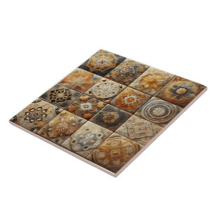 Artful Display of Decorative Tiles