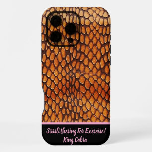 Artful display of intricate snakeskin iPhone 16 pro max case