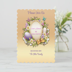 🌸 Artful Easter Brunch & Egg Hunt 🐣 Invitation