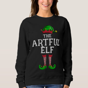 Artful Elf Family Matching Christmas Group   PJ Sweatshirt
