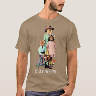 Artful Fo Family With Stay Weird Statement Premium T-Shirt