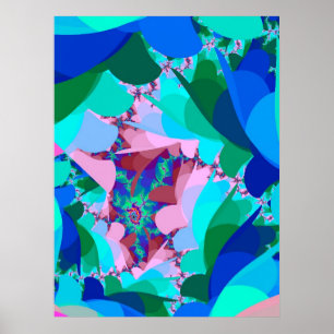 Artful Forest Foliage Poster