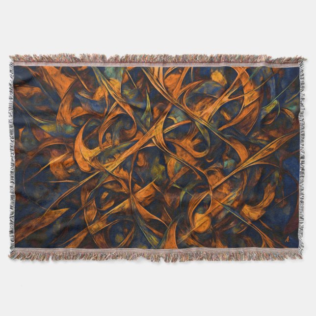 Artful Mess Statement Throw Blanket (Front)