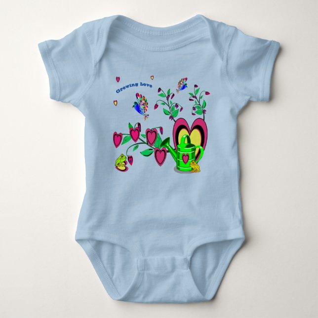 Artful Newborn Shower Gift Baby Bodysuit (Front)