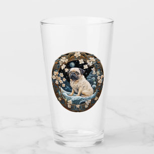 Artful Pug Glass