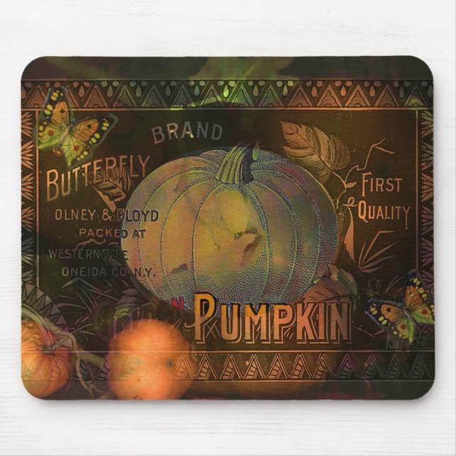 Artful Pumpkins Thanksgiving Mouse Pad (Front)