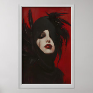 Artful Raven Art, Gothic Princess Beauty, Witch Poster