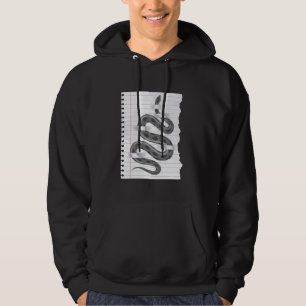 Artful Snake On Sheet For Nature Fans And Terraria Hoodie