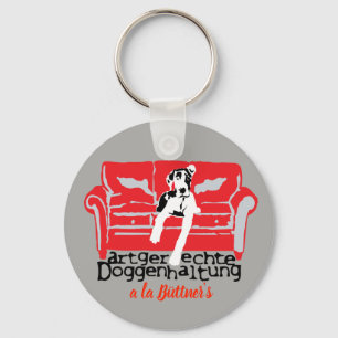 Artgerechte Doggenhaltung personalisiert Key Ring