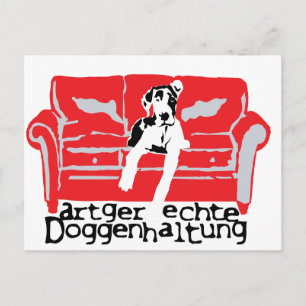Artgerechte Doggenhaltung Postcard