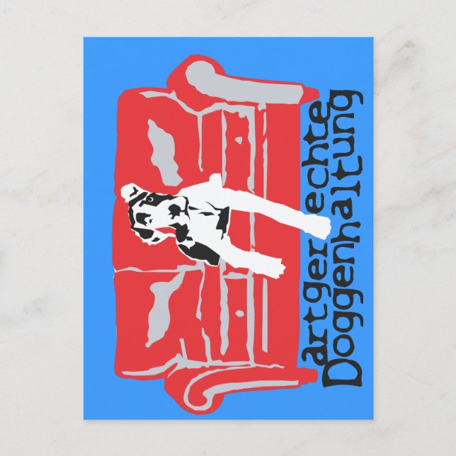 Artgerechte Doggenhaltung Postcard (Front)