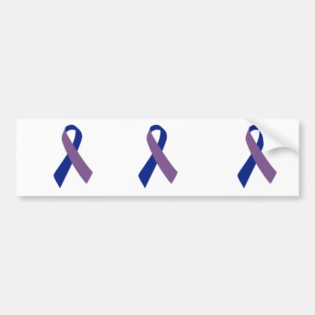 arthritis awareness blue ribbon bumper sticker (Front)