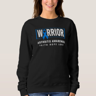 Arthritis Warrior Blue Ribbon Arthritis Awareness Sweatshirt