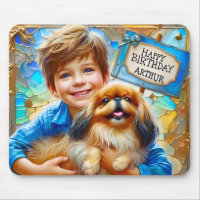 ARTHUR ~ And his PET DOG ~ Mousepad