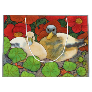 Arthur and Mabel Ducks and Nasturtiums Gift Bag